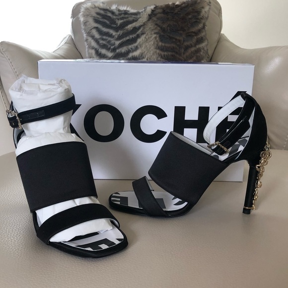 🎉Host Pick🎉NIB Koché Satin Jeweled Heels - Picture 3 of 8